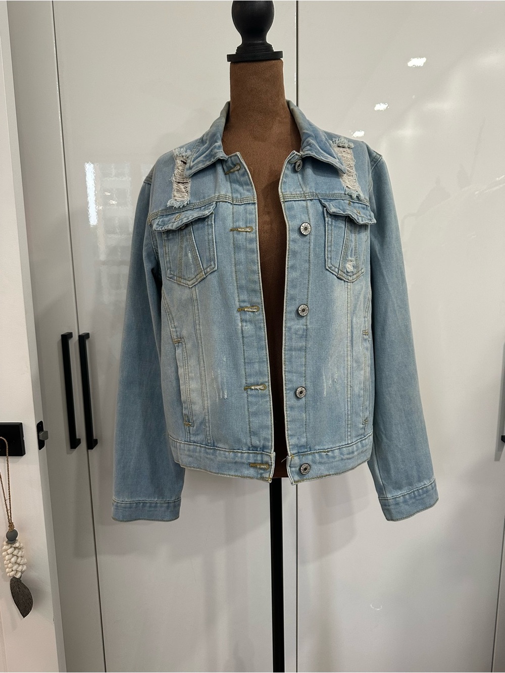 Classic Light Wash Denim Jacket - Women